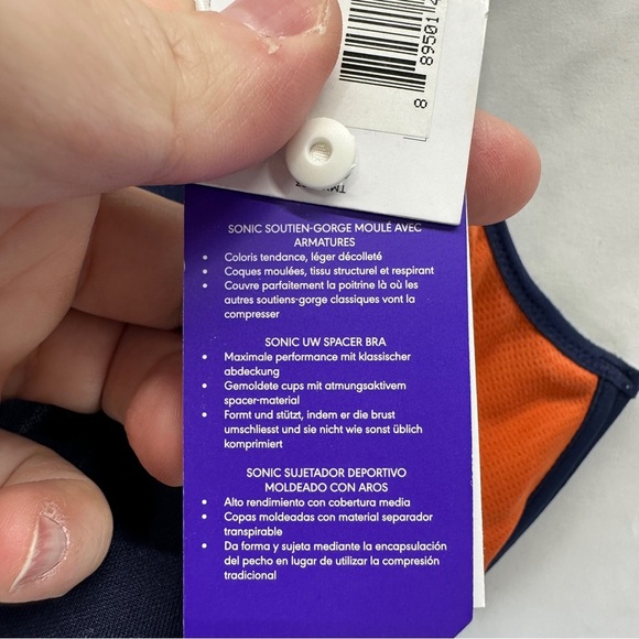 Freya Sonic Molded Sports Bra Firm Support Navy Size 40I NWT - Picture 7 of 7